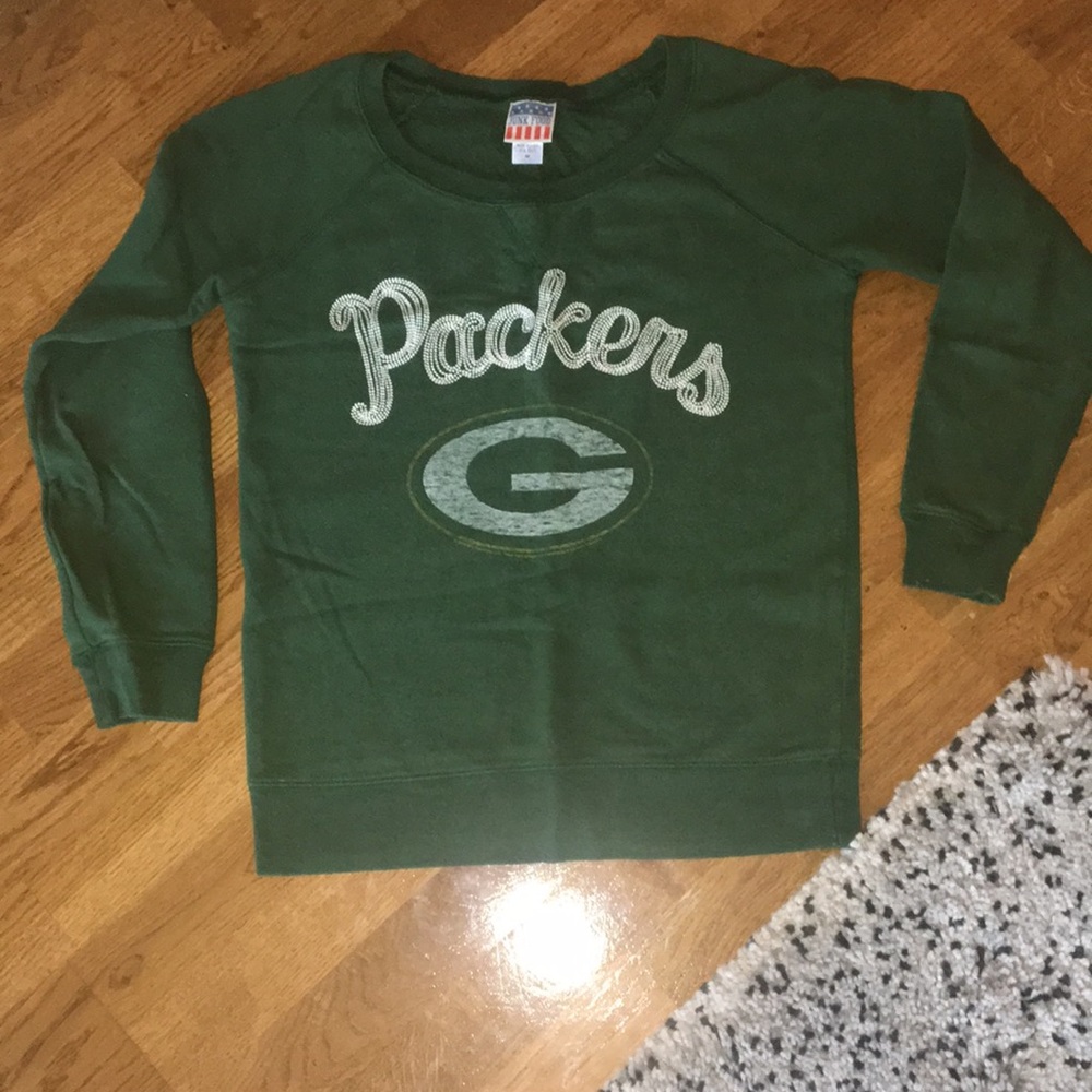 Women’s NFL Packers crew neck sweatshirt size M